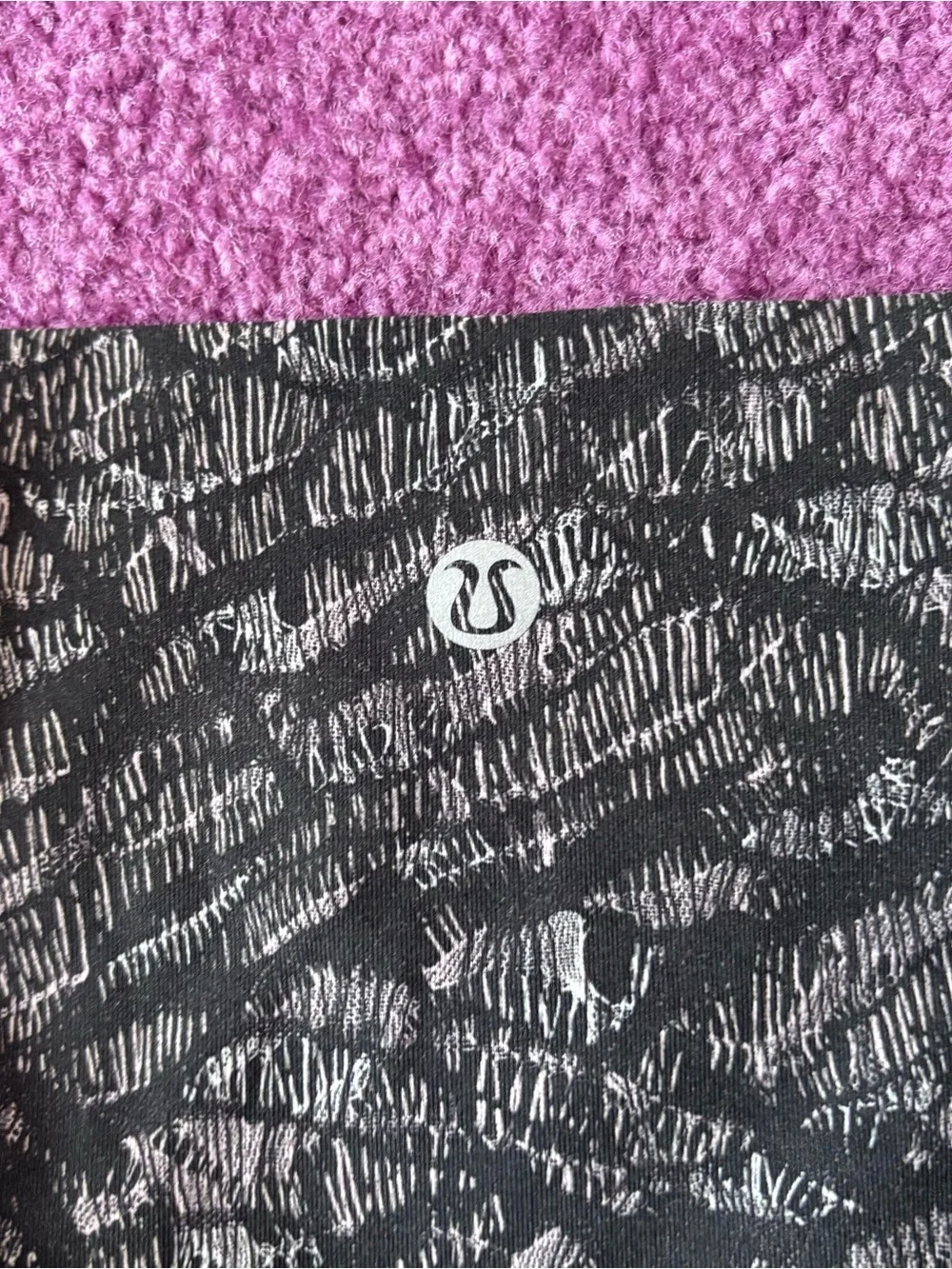 lululemon athletica Gray & Black Patterned High-Rise Leggings